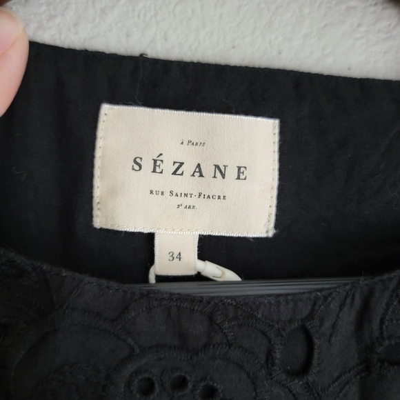 Sezane Timea Dress in Black size 34 NWT - Picture 7 of 10